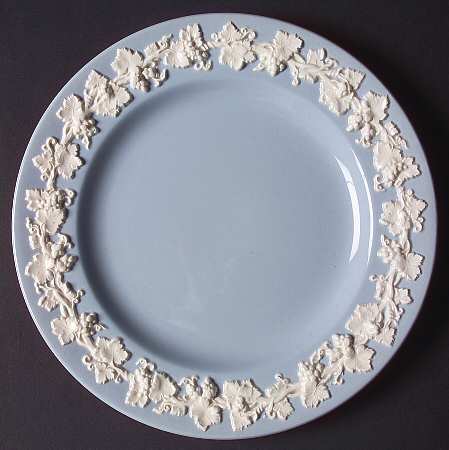 Cream Color on Lavender (Plain) Salad Plate