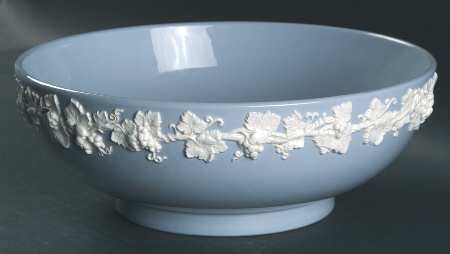Cream Color on Lavender (Plain) 10" Large Salad Serving Bowl