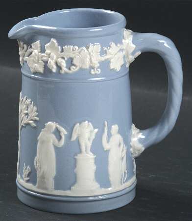 Cream Color on Lavender (Plain) 6 Oz Pitcher