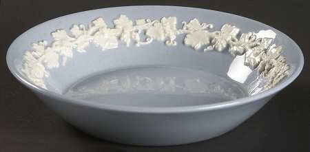 Cream Color on Lavender (Plain) Fruit/Dessert (Sauce) Bowl