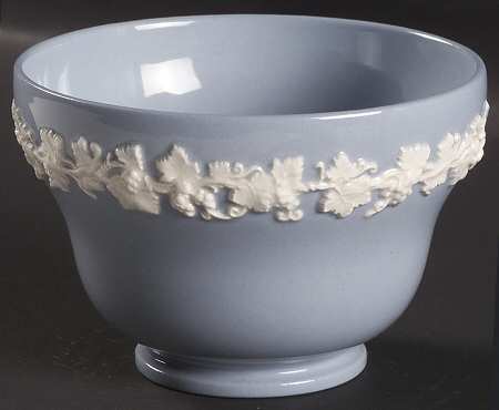 Cream Color on Lavender (Plain) Open Sugar Bowl