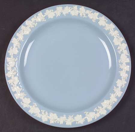 Cream Color on Lavender (Plain) Luncheon Plate