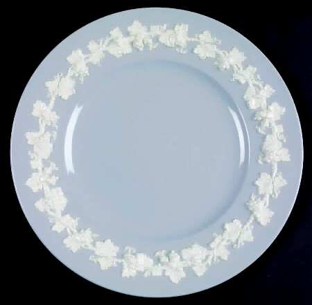 Cream Color on Lavender (Plain) Luncheon Plate