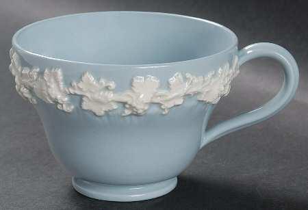 Cream Color on Lavender (Shell Edge) Footed Cup