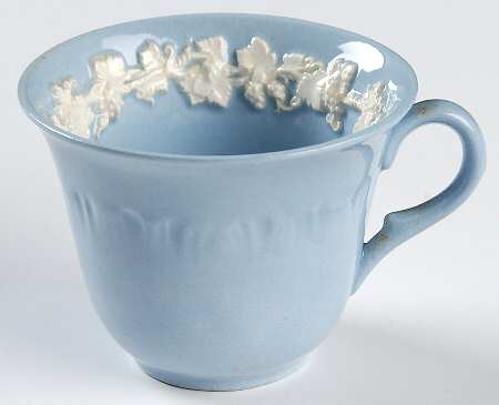 Cream Color on Lavender (Shell Edge) Footed Demitasse Cup