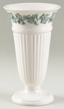 Celadon On Cream Color (Plain Edge) 6" Vase