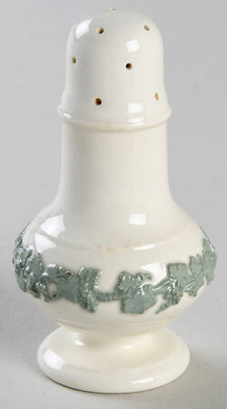 Celadon On Cream Color (Plain Edge) Salt Shaker