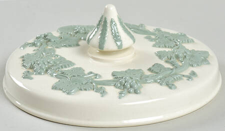 Celadon On Cream Color (Plain Edge) Lid for Candy Box