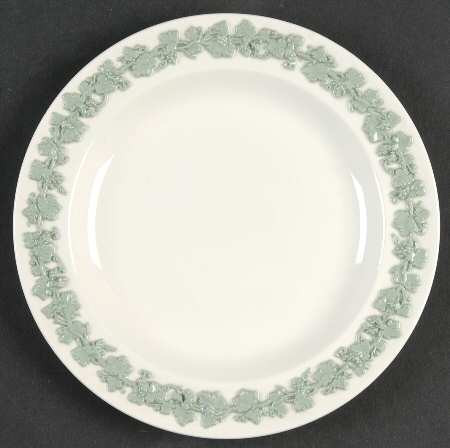 Celadon On Cream Color (Plain Edge) Dessert/Pie Plate