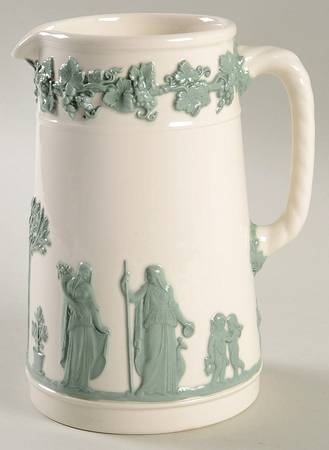 Celadon On Cream Color (Plain Edge) 24 Oz Trojan Jug