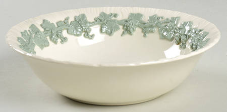Celadon On Cream Color (Shelledge) Coupe Cereal Bowl