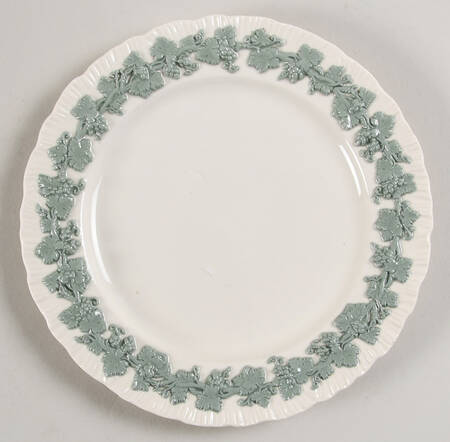 Celadon On Cream Color (Shelledge) Dessert/Pie Plate