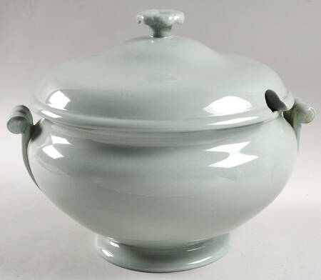 Celadon Tureen &  Lid