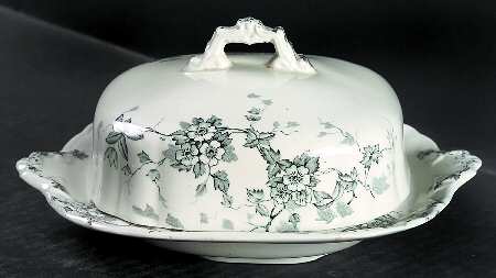 Celia Gray Black Square Covered Butter with Strainer