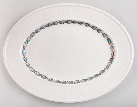 Ceres Blue (Edme) 15" Oval Serving Platter