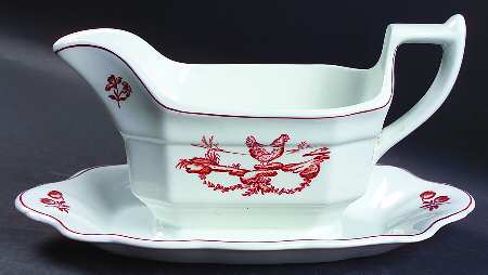 Chantecler Gravy Boat with Attached Underplate