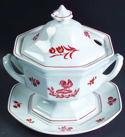 Chantecler Sauce Boat & Lid with Underplate