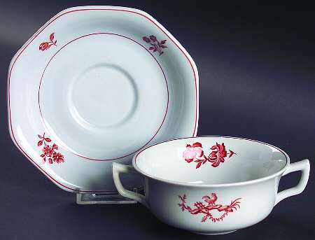 Chantecler Flat Cream Soup Bowl & Saucer Set