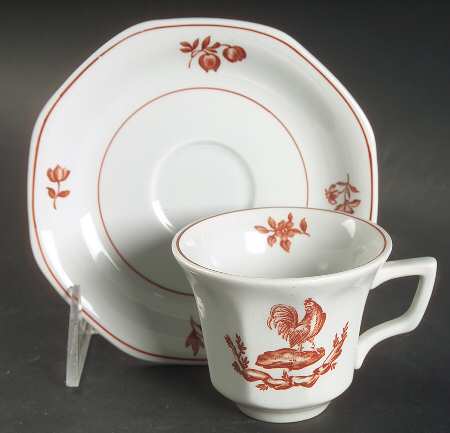Chantecler Flat Demitasse Cup & Saucer Set