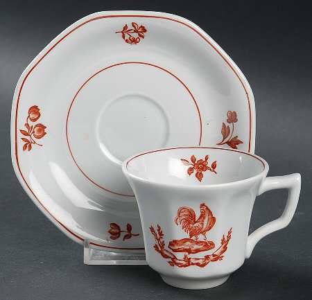 Chantecler Flat Demitasse Cup & Saucer Set