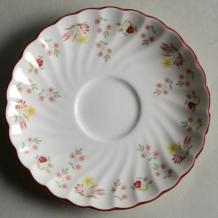 Charlotte (Red Trim, Older) Saucer