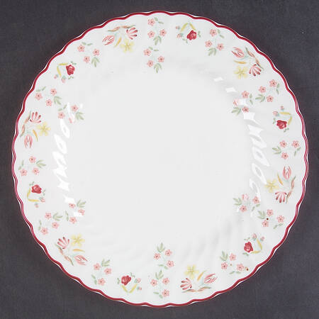 Charlotte (Red Trim, Older) Salad Plate
