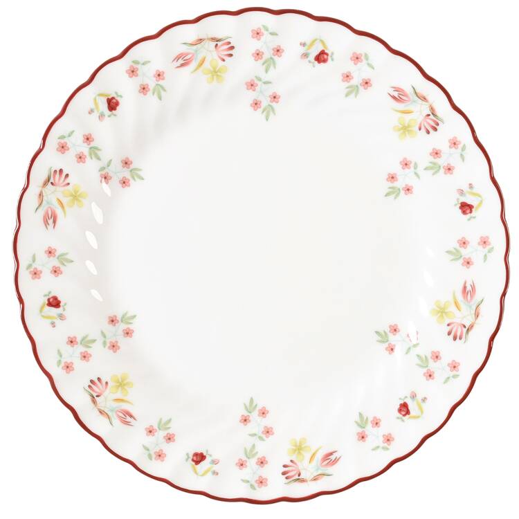 Charlotte (Red Trim, Older) Salad Plate