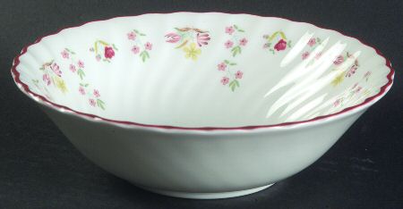Charlotte (Red Trim, Older) Coupe Cereal Bowl