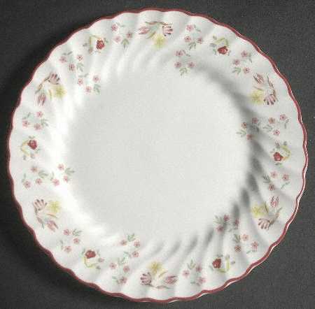 Charlotte (Red Trim, Older) Bread & Butter Plate