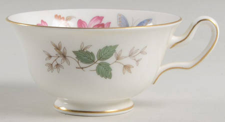 Charnwood (Bone) Peony Shape Footed Cup