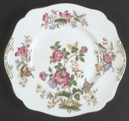 Charnwood (Bone) Square Handled Cake Plate
