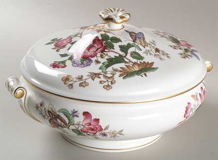 Charnwood (Bone) Round Covered Vegetable