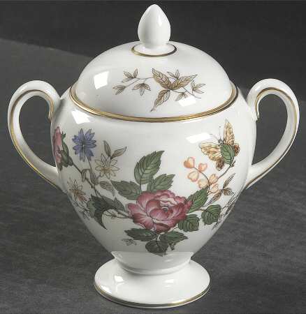 Charnwood (Bone) Globe Shape Sugar Bowl & Lid