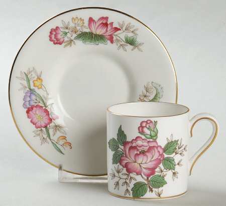 Charnwood (Bone) Bond Shape Demitasse Cup and Saucer Set