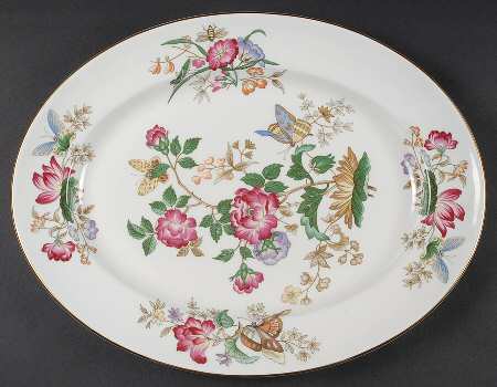 Charnwood (Bone) 16" Oval Serving Platter