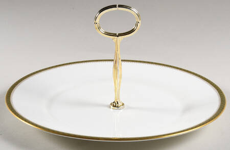 Chester Round Serving Plate with Center Handle (Dp) Hc