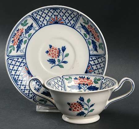 Cheadle Footed Bouillon Cup & Saucer