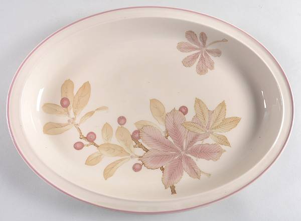 Chestnut 13" Oval Serving Platter
