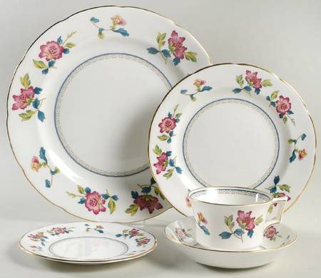 Chinese Flowers 5 Piece Place Setting