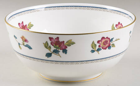 Chinese Flowers 8" Round Vegetable Bowl