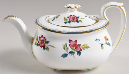 Chinese Flowers Teapot & Lid
