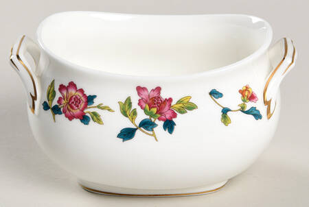Chinese Flowers Sugar Bowl No Lid