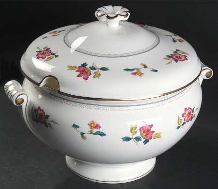 Chinese Flowers Tureen &  Lid
