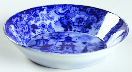 Chinese (Flow Blue) Fruit/Dessert (Sauce) Bowl