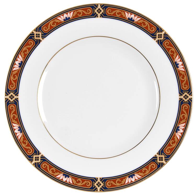 Chippendale Blue and Rust Salad Plate