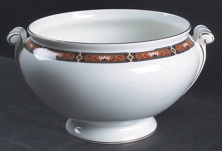 Chippendale Blue and Rust Tureen No Lid