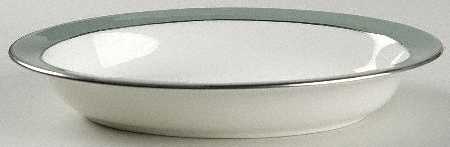 Chinese Green 10" Oval Vegetable Bowl