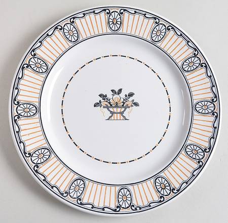 Chippendale Black and Gold Luncheon Plate