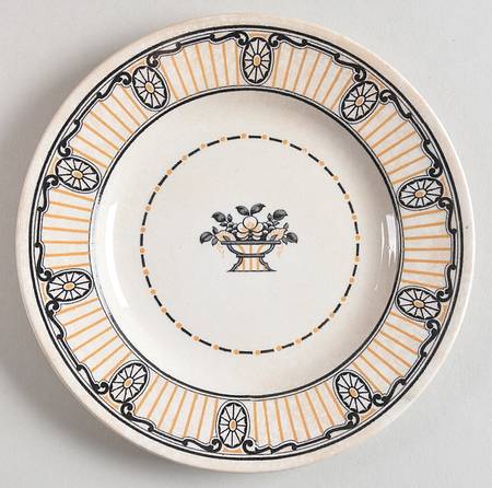 Chippendale Black and Gold Bread & Butter Plate