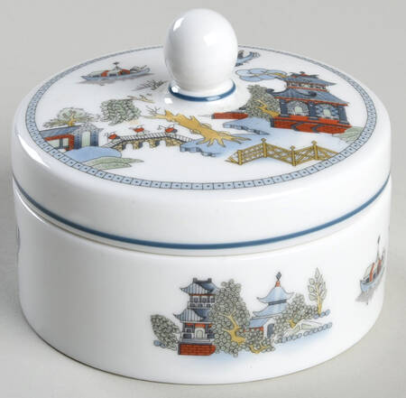 Chinese Legend 3" Round Box & Lid